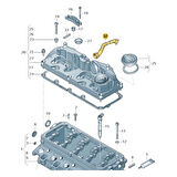 VW Amarok 2013-2016 2.0TDi Motor Külbütör Kapak Hava Borusu 03L103493H