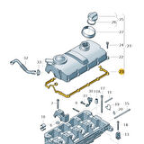 VW Caddy 2004-2010 1.9 Dizel BJB Motor Külbütör Kapak Contası