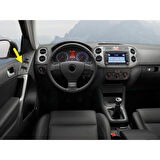 Volkswagen Tiguan 2008-2011 Sol Ön Cam Düğme Çerçevesi Siyah 5N1867255
