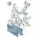 Seat Skoda Dizel Motor Termostat Bağlantı Su Flanşı 5Q0121619A