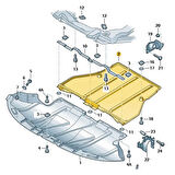 Skoda Superb 2002-2008 Motor Alt Muhafaza Arkadaki Parça 8D0863822