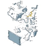 Audi A5 S.back 2008-2011 1.8/2.0 Benzinli Motor Termostat Borusu 06H121065D
