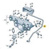 Seat Altea XL 2007-2013 BKD BKC BXE Turbo Yağlama Borusu 038145771AG