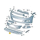 VW Scirocco 2009-2014 Ön Tampon Altı Spoyleri Muhafazası 1K8805903B