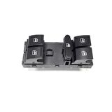 Skoda Fabia 2 2007-2010 Sol Ön Kapı Dörtlü Cam Düğmesi 5J0959858A