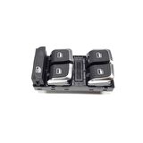 Audi Q5 2013-2017 Sol Ön Kapı Dörtlü Cam Düğmesi Krom Tip 8K0959851F