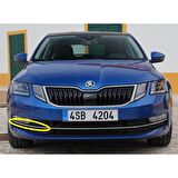 Skoda Octavia MK3 2017-2020 Ön Tampon Sağ Sis Farı Kapağı Krom Çıtası 5E0853768