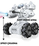 Kumandalı Işıklı Mermi Ve Buhar Atan Full Fonksiyon Robot Araba
