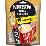 Nescafe Sütlü Köpüklü 3'ü 1 Arada Sade 10'lu Paket 