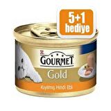 Gourmet Gold 5+1 Kıyılmış Hindili Kedi Maması
