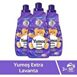 Yumoş Extra Lavanta Konsantre Çamaşır Yumuşatıcı 1440 Ml 60 Yıkama X 3 Adet