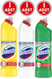 Çamaşır Suyu Limon 750 ml Kar Beyazı 750 ml Dağ Esintisi 750 ml