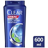 Clear Tüm Saçlar İçin Kepek Önleyici Mentollü Şampuan 600 ml