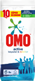 Omo Active Beyazlar ve Renkliler İçin Toz Çamaşır Deterjanı 10 kg 66 Yıkama