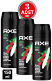 Axe Erkek Deodorant Sprey Africa 150 ml (3 ADET)