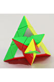 Moyu Speed Pyraminx Mıknatıslı Manyetik Zeka Küpü Akıl Küpü Küp Stickerless
