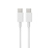 Global 3A 50W Type-C to Type-C Data ve Şarj Kablosu 1metre Beyaz DN980