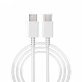 Global 3A 50W Type-C to Type-C Data ve Şarj Kablosu 1metre Beyaz DN980