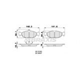 Opel On Fren Balatası Vectra A Astra F Corsa A B Combo B - Braxıs Aa0009