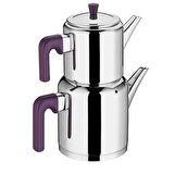 ArYıldız Roma Purple Büyük Çaydanlık Takımı