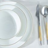 Aryıldız Bone Porselen 24 Parça 6 Kişilik Yemek Takımı