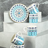 Aryıldız Castello 6 Kişilik Türk Kahve Fincan Takımı 90 ml