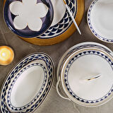 Aryıldız Bone Umbrella Midnight 60 Parça 12 Kişilik Yemek Takımı