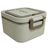 Aryıldız Bento Kare Lunch Box Yemek Termosu Bej 700 ml