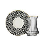 Sandro Moreno 1453 Pastel Optik 12 Parça 6 Kişilik Çay Seti 110 ml