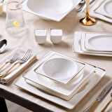 Aryıldız Crystal İxir Gold 56 Parça 12 Kişilik Yemek Takımı