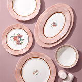 Aryıldız Jardin Pembe 30 Parça 6 Kişilik Yemek Takımı