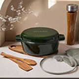 Aryıldız Duo Cast İron Tencere Fesleğen 20 cm