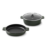 Aryıldız Duo Cast İron Tencere Fesleğen 20 cm