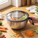 Aryıldız Black Steel 9 Parça Rendeli Karıştırma Kabı