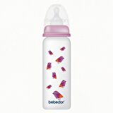 Bebedor PP Emzikli Yavaş Akış Desenli Biberon 250ml