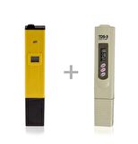 Dijital PH Metre, Su Sıvı Akvaryum PH Ölçer + Tds Metre