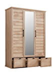 Polo Genç Odası - 3 Kapaklı Dolap, Karyola, Komodin, Çalışma Masası