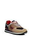 Walkway Bej Lacivert Kırmızı Kadın Sneaker Spor Ayakkabı