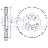 Psa On Fren Diski (takım) Rcz Ep6cdt (1,6 Turbo 16v) Dw10cted4 (2,0hdi 16v) - Delphi Bg4457