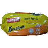 Koroplast Çok Amaçlı Islak Havlu  Ferah Koku 100lü Kapaklı 6 Pk.