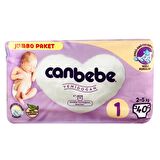 Canbebe Bebek Bezi 1 Beden Yenidoğan 2-5 Kg Jumbo Paket 40 Lı