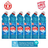 HYPER HYPO ULTRA KIVAMLI ÇAMAŞIR SUYU OKALİPTUS 750 GR X 6  ADET