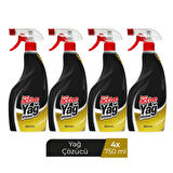 HYPER ACTIVE YAĞ ÇÖZÜCÜ SPREY 750 ML X 4 ADET