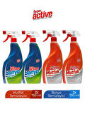 HYPER ACTIVE MUTFAK TEMİZLEYİCİ X 2 ADET + BANYO TEMİZLEYİCİ X 2 ADET