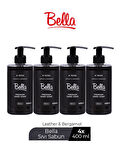 BELLA SIVI SABUN LEATHER&BERGAMOT SİYAH 400 ML X 4 ADET