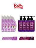 BELLA DUŞ JELİ BÜYÜLEYİCİ MANOLYA 395 ML X 4 ADET + BELLA SIVI SABUN CEDAR&MAGİC 400 ML X 4 ADET