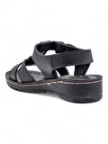 POLERO 14824 KADIN  SANDALET SİYAH