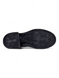 ŞANZELİZE TOKA DETAYLI KADIN LOAFER AYAKKABI RUGAN SİYAH