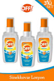 Off! Sinekkovar Losyon 100 ml x 3 Adet