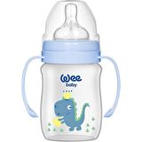 Wee Baby Klasik Plus Geniş Ağızlı Kulplu Pp Biberon Mavi 150 ml 137